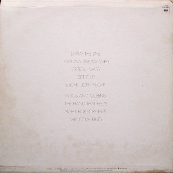 Aerosmith - Draw The Line | Columbia (JC 34856) - 2