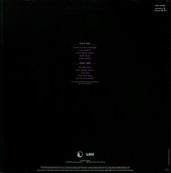 Peter Cetera - Peter Cetera | Full Moon (FM K 99 193) - 2 Peter Cetera - Peter Cetera | Full Moon (FM K 99 193) - 2