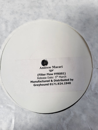 Andrew Macari - EP | Filter Flow Recordings (FFR001) - main Andrew Macari - EP | Filter Flow Recordings (FFR001) - main