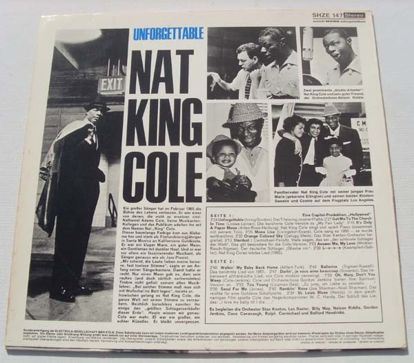 Nat King Cole - The Unforgettable Nat King Cole | HÖR ZU (SHZE 147) - main Nat King Cole - The Unforgettable Nat King Cole | HÖR ZU (SHZE 147) - main