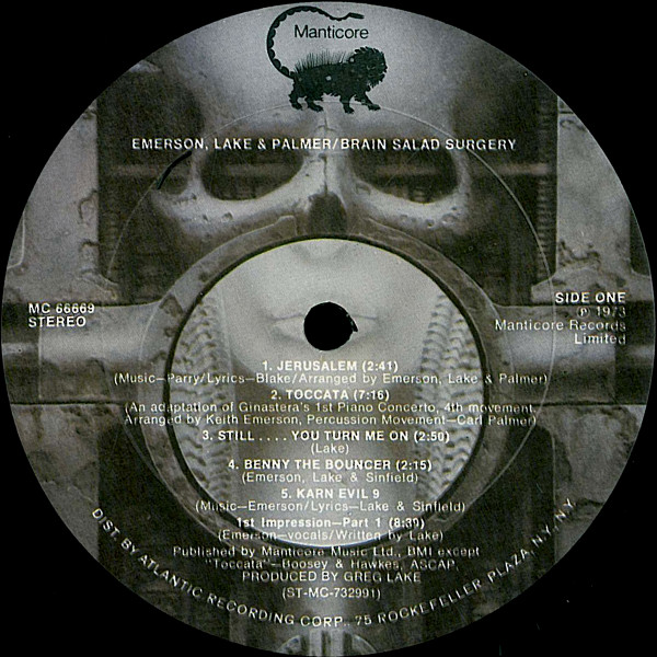 Emerson, Lake & Palmer - Brain Salad Surgery | Manticore (MC66669) - 3