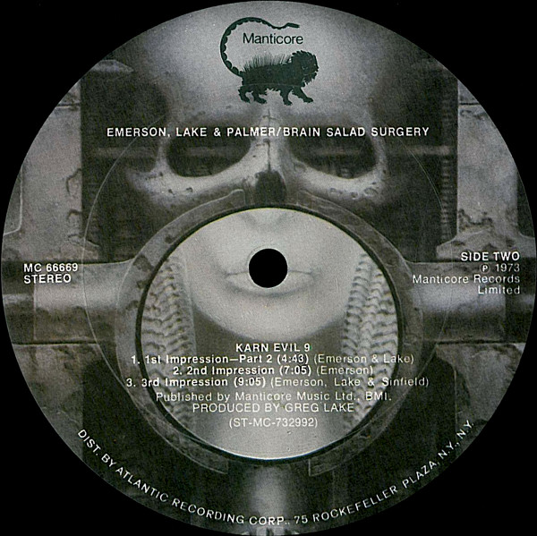 Emerson, Lake & Palmer - Brain Salad Surgery | Manticore (MC66669) - 4