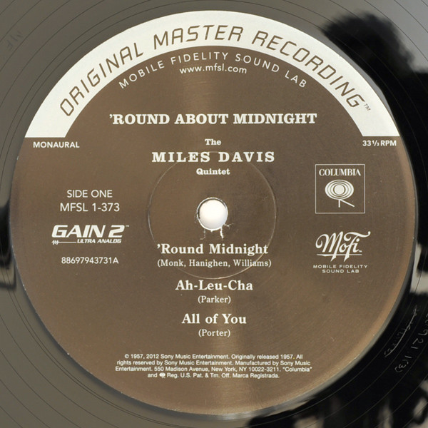 Miles Davis - 'Round About Midnight | Mobile Fidelity Sound Lab (MFSL 1-373) - 3