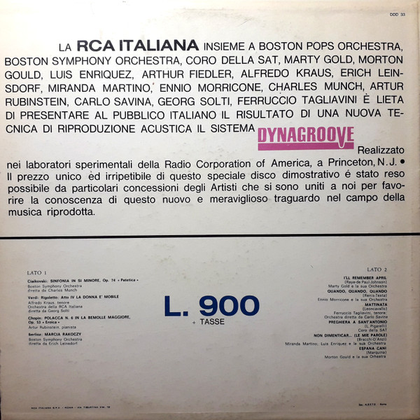 Various - Questo È Il Dynagroove (Arte Nel Suono D'Oggi) | RCA Italiana (DDD 33) - 2