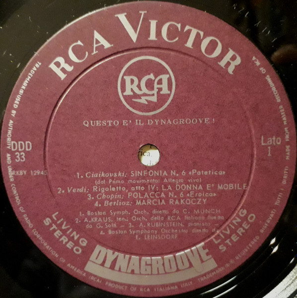 Various - Questo È Il Dynagroove (Arte Nel Suono D'Oggi) | RCA Italiana (DDD 33) - 3