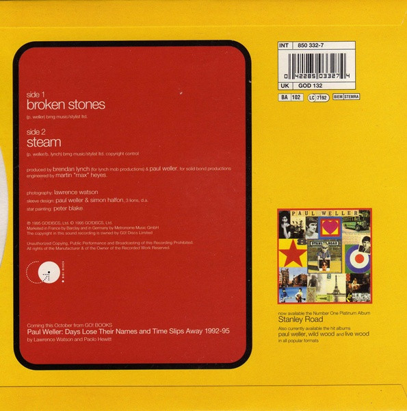Paul Weller - Broken Stones | Go! Discs (GOD 132) - 2