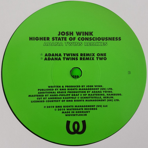 Josh Wink - Higher State Of Conciousness (Adana Twins Remixes) | Watergate Records (WGVINYL063R) - 4 Josh Wink - Higher State Of Conciousness (Adana Twins Remixes) | Watergate Records (WGVINYL063R) - 4