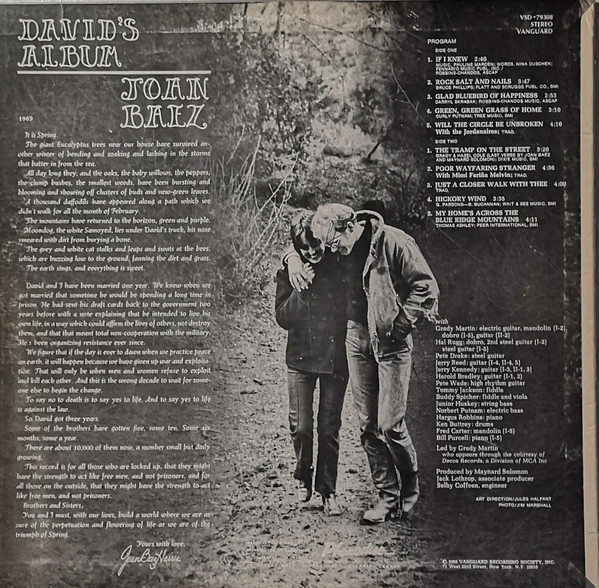 Joan Baez - David's Album | Vanguard (VSD • 79308) - 2