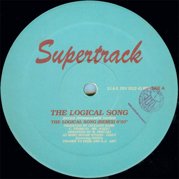 Supertrack - The Logical Song (Remix) | Disc-O-Very Records (DSV 5022) - 3