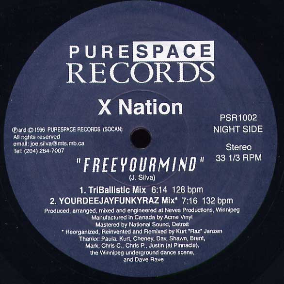 X Nation - Free Your Mind | Purespace Records (PSR1002) - 2 X Nation - Free Your Mind | Purespace Records (PSR1002) - 2