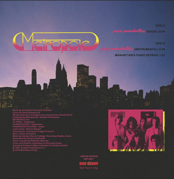 Metropole - Miss Manhattan | Best Record Italy (BST-X047) - 2 Metropole - Miss Manhattan | Best Record Italy (BST-X047) - 2