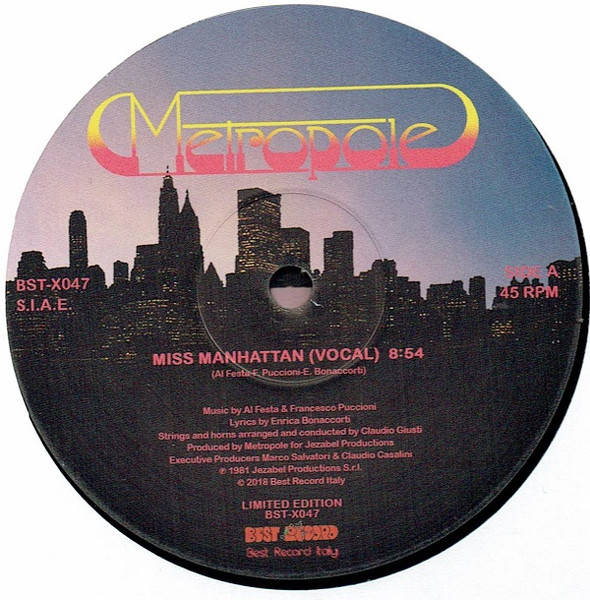 Metropole - Miss Manhattan | Best Record Italy (BST-X047) - 4 Metropole - Miss Manhattan | Best Record Italy (BST-X047) - 4