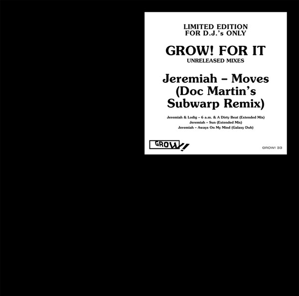 Various - Grow! For It - Unreleased Mixes | Grow! (GROW! 33) - main Various - Grow! For It - Unreleased Mixes | Grow! (GROW! 33) - main