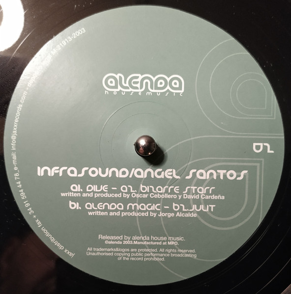Infrasound / Angel Santos - Dive / Alenda Magic | Alenda House Music (AL-02) - 2
