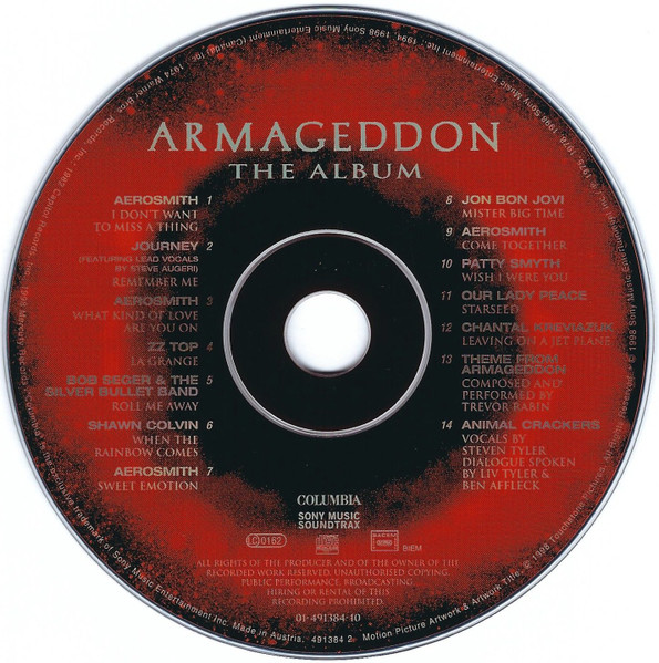 Various - Armageddon (The Album) | Columbia (COL 491384 2) - 3 Various - Armageddon (The Album) | Columbia (COL 491384 2) - 3