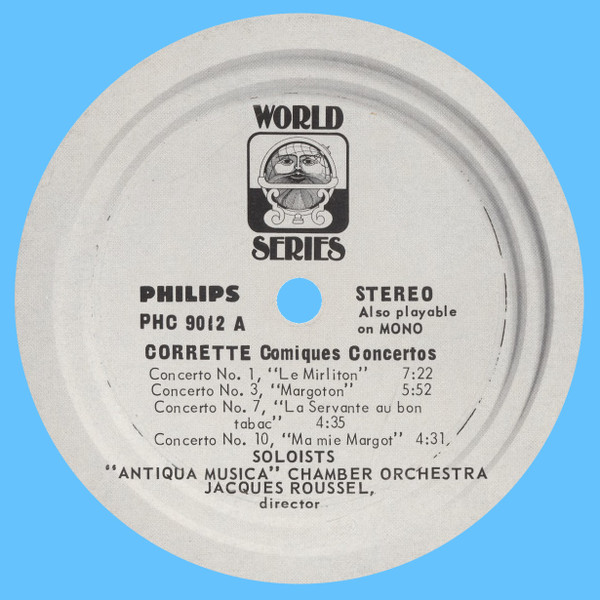 Michel Corrette , Jacques Roussel / Orchestre Antiqua Musica - Comiques Concertos | World Series (PHC 9012) - 2 Michel Corrette , Jacques Roussel / Orchestre Antiqua Musica - Comiques Concertos | World Series (PHC 9012) - 2