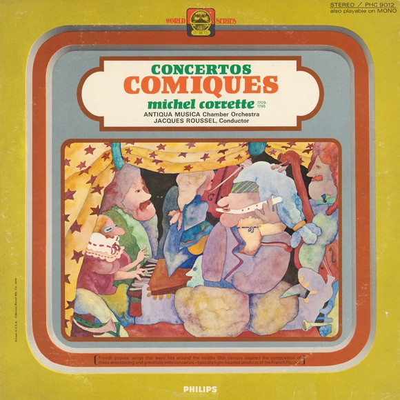 Michel Corrette , Jacques Roussel / Orchestre Antiqua Musica - Comiques Concertos | World Series (PHC 9012) - main Michel Corrette , Jacques Roussel / Orchestre Antiqua Musica - Comiques Concertos | World Series (PHC 9012) - main