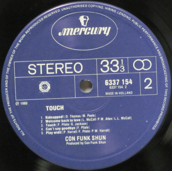 Con Funk Shun - Touch | Mercury (6337 154) - 4