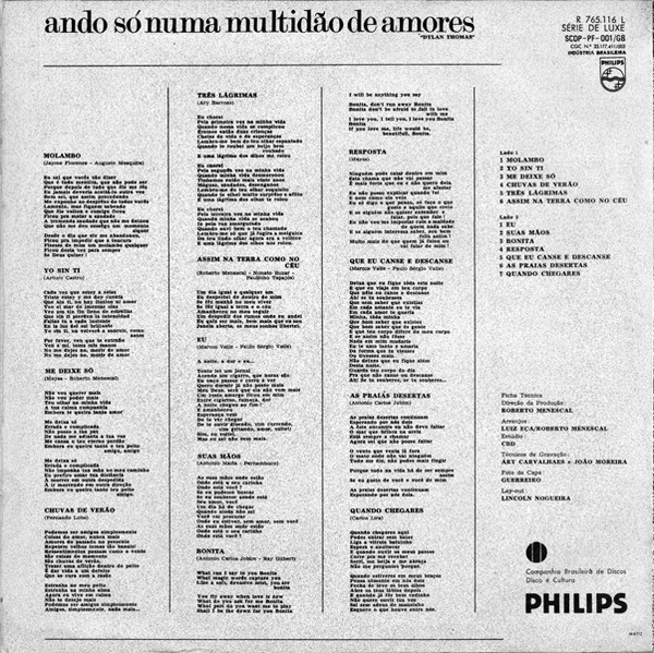 Maysa Matarazzo - Ando Só Numa Multidão De Amores | Philips (R 765.116 L) - 2