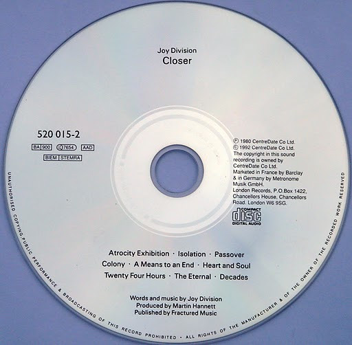 Joy Division - Closer | London Records (520 015-2) - 3
