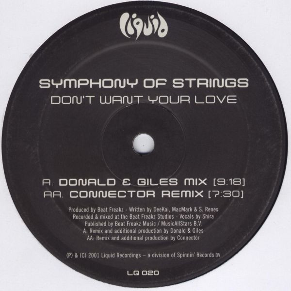 Symphony Of Strings - Don't Want Your Love | Liquid Recordings (LQ 020) - 2