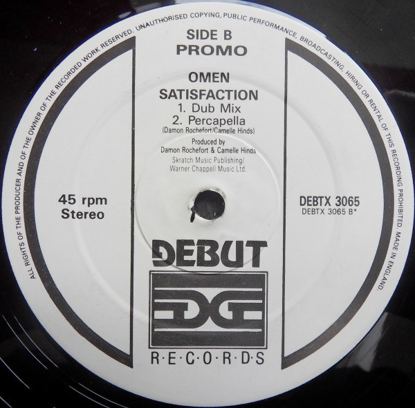 Omen - Satisfaction | Debut Edge Records (DEBTX 3065) - 2