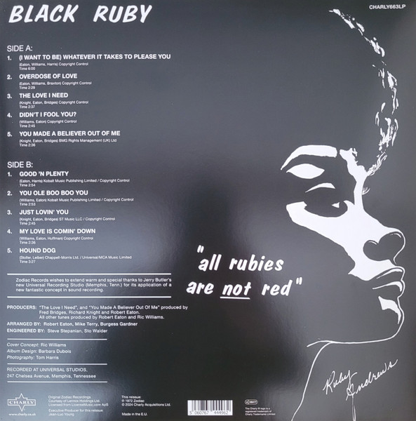 Ruby Andrews - Black Ruby | Charly Records (CHARLY663LP) - 4