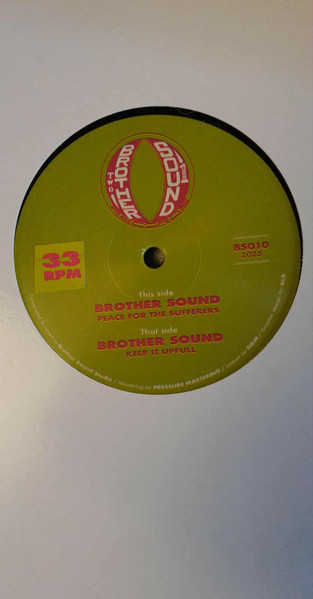 Brother Sound - Peace For The Sufferers / Keep It Upfull | brother sound (BS010) - main