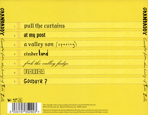 Grandaddy - Excerpts From The Diary Of Todd Zilla CD | V2 (BBR1035292) - 2 Grandaddy - Excerpts From The Diary Of Todd Zilla CD | V2 (BBR1035292) - 2