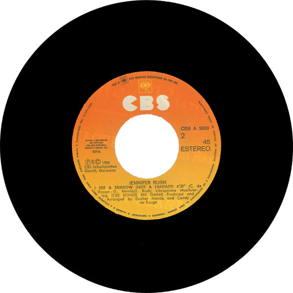 Jennifer Rush - The Power Of Love (Orchestral Remix) | CBS (CBS A 5003) - 4