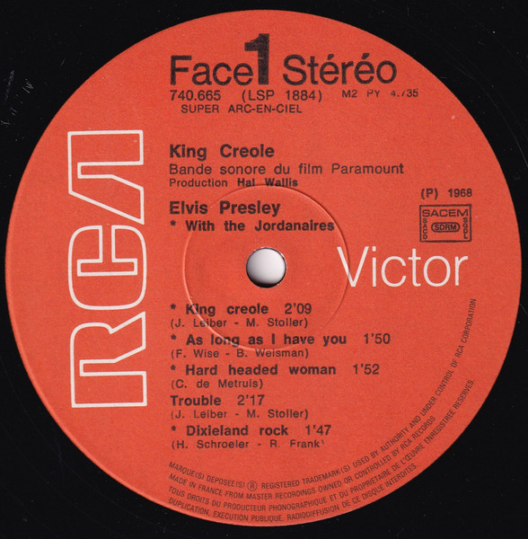 Elvis Presley - King Creole | RCA Victor (740.665) - 3