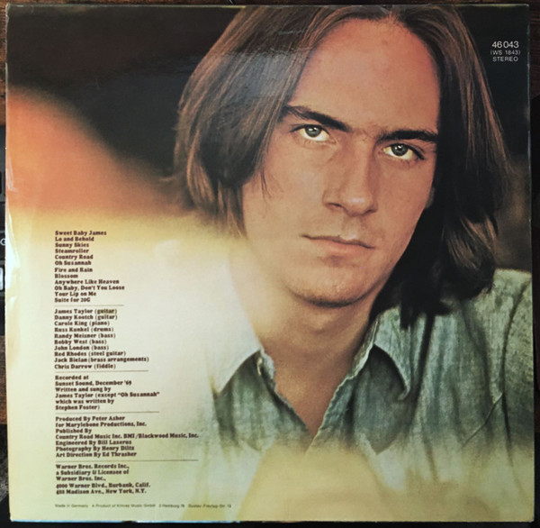 James Taylor - Sweet Baby James | Warner Bros. Records (46 043) - 4