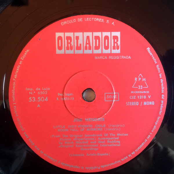 Jimi Hendrix - Experience | Orlador (53504 M) - 3