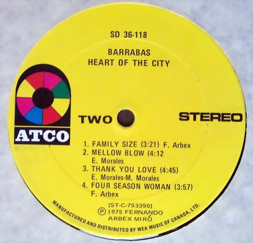 Barrabas - Heart Of The City [Vinyl] | ATCO Records (SD 36-118) - 4