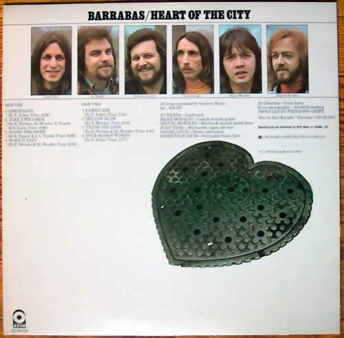 Barrabas - Heart Of The City [Vinyl] | ATCO Records (SD 36-118) - 2