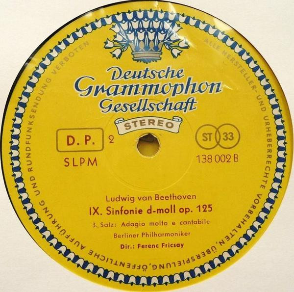 Ludwig van Beethoven - Dirigent: Ferenc Fricsay / Berliner Philharmoniker - IX. Sinfonie - Egmont-Ouverture - Leonore III | Deutsche Grammophon (SLPM 138 002/3) - 4 Ludwig van Beethoven - Dirigent: Ferenc Fricsay / Berliner Philharmoniker - IX. Sinfonie - Egmont-Ouverture - Leonore III | Deutsche Grammophon (SLPM 138 002/3) - 4
