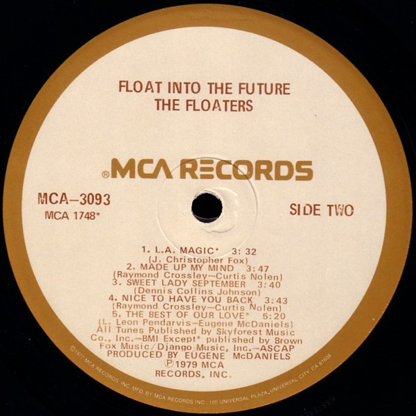 The Floaters - Float Into The Future | MCA Records (MCA 3093) - 4