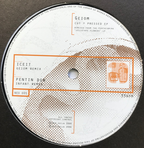 Geiom - Cut + Pressed EP | Neo Ouija (NEO 005) - 2