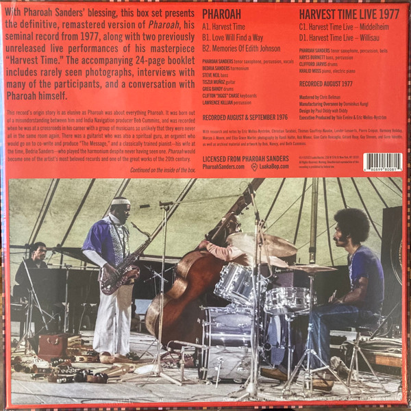 Pharoah Sanders - Pharoah | Luaka Bop (6 80899 8008-1-5) - 2 Pharoah Sanders - Pharoah | Luaka Bop (6 80899 8008-1-5) - 2