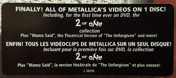 Metallica - The Videos 1989 - 2004 | Warner Bros. Records (2 38696) - 2 Metallica - The Videos 1989 - 2004 | Warner Bros. Records (2 38696) - 2