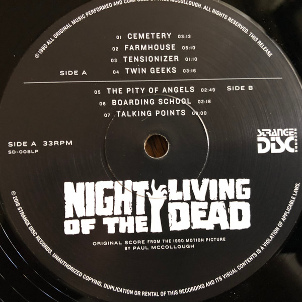 Paul McCollough - Night Of The Living Dead (Original 1990 Motion Picture Soundtrack) | Strange Disc Records (SD-008LP) - 4