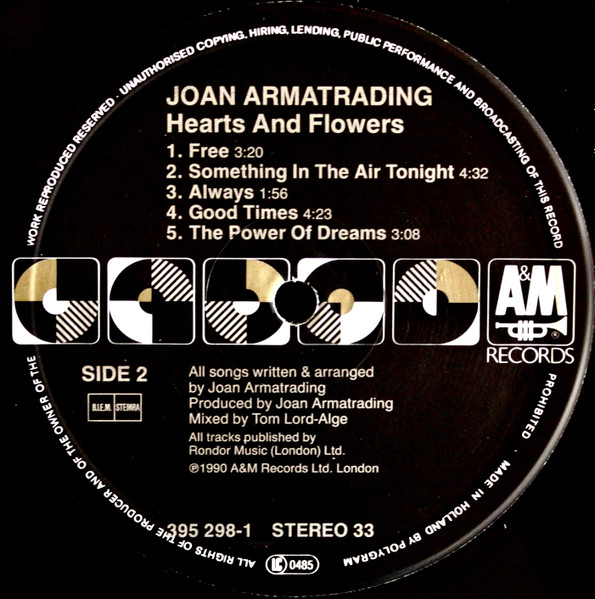 Joan Armatrading - Hearts And Flowers | A&M Records (395 298-1) - 4