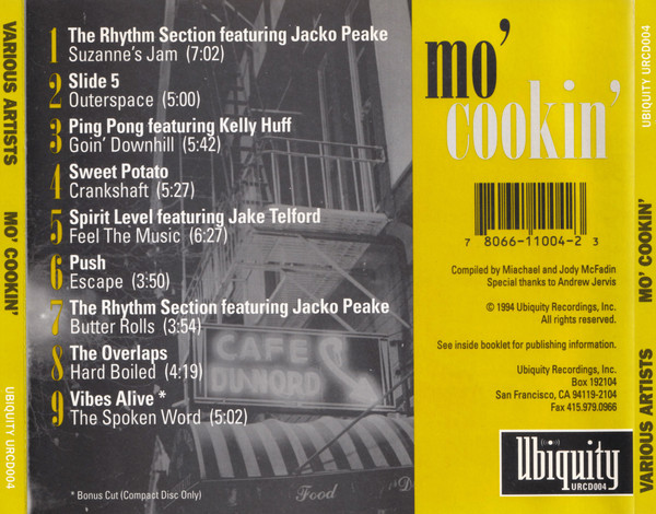 Various - Mo' Cookin' | Ubiquity (URCD 004) - 2 Various - Mo' Cookin' | Ubiquity (URCD 004) - 2