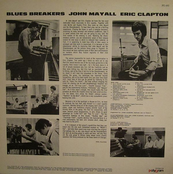 John Mayall With Eric Clapton - Blues Breakers | London Records (PS 492) - 2 John Mayall With Eric Clapton - Blues Breakers | London Records (PS 492) - 2