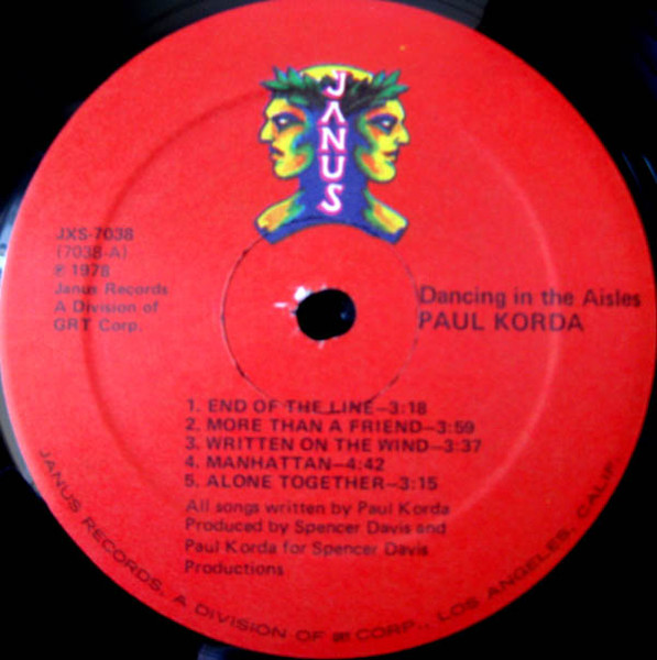 Paul Korda - Dancing In The Aisles | Janus Records (JXS-7038) - 3 Paul Korda - Dancing In The Aisles | Janus Records (JXS-7038) - 3