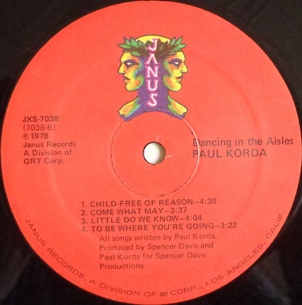 Paul Korda - Dancing In The Aisles | Janus Records (JXS-7038) - 4 Paul Korda - Dancing In The Aisles | Janus Records (JXS-7038) - 4