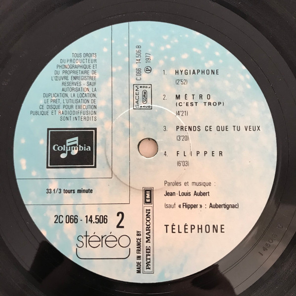 Téléphone - Téléphone | Columbia (2C 066-14506) - 3