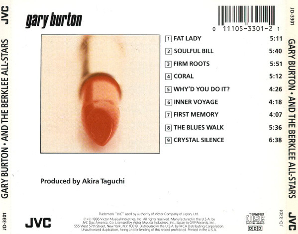 Gary Burton And The Berklee All-Stars - Gary Burton And The Berklee All-Stars | JVC (JD-3301) - 2