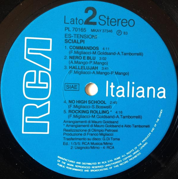 Scialpi - Estensioni | RCA Italiana (PL 70165) - 4