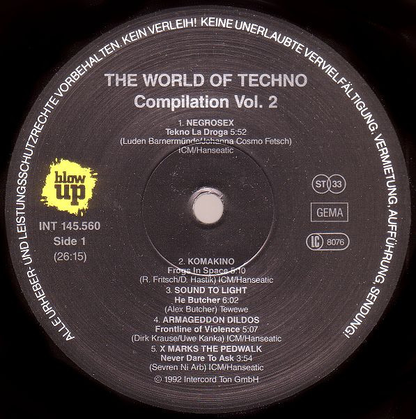 Various - The World Of Techno Compilation Vol. 2 | Blow Up (INT 145.560) - 3 Various - The World Of Techno Compilation Vol. 2 | Blow Up (INT 145.560) - 3